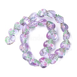 Ручной прозрачные бусины бусины BLOW-D300-07F