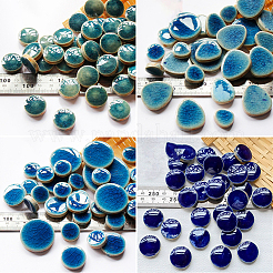 200г 4-х видов фарфоровой мозаичной плитки&nbsp;PORC-SP0001-14