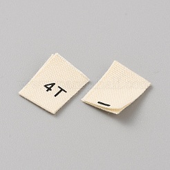 Etiqueta de tamaño de costura de algodón&nbsp;DIY-WH0578-36C