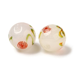 Perles vernissées manuelles&nbsp;LAMP-C016-04E-09