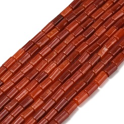 Окрашенные природные белый нефрит бисер пряди&nbsp;G-P600-B07-01A