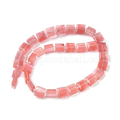Вишневого кварца стеклянные бусы пряди G-F802-B07-01