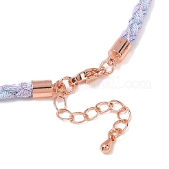 Изготовление ожерелий из круглого нейлонового хлопкового шнура диаметром 3.5 мм NJEW-C106-03RG-09