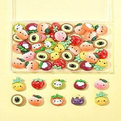 50 шт. непрозрачных кабошонов из мультяшной смолы CRES-FS0001-19