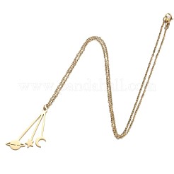 Colliers pendentifs en acier inoxydable 201 représentant des planètes&nbsp;WGFAC0D-01