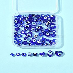 80шт 8 стиля бусины ручной работы лэмпворк «Сглаз» LAMP-FS0001-38B