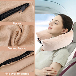 Samt mit Polyester-Reisekissenbezug&nbsp;AJEW-WH20006-66D
