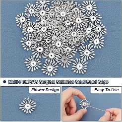 Многолепестковые колпачки из хирургической нержавеющей стали 316 STAS-UN0046-81