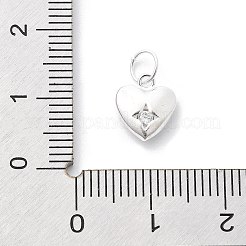 925 серебряный кубический цирконий подвески STER-Q001-03S-02