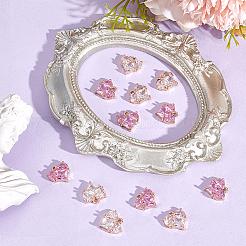 12шт 2 цвета латунные подвески&nbsp;KK-HY0004-08