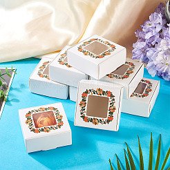 Белый картон с цветочным принтом&nbsp;CON-TAC0022-01