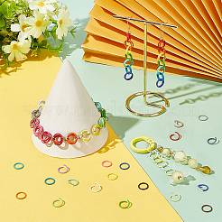 200 шт. двухцветные железные соединительные кольца IFIN-PH0002-10