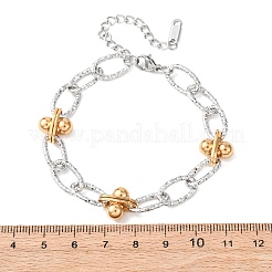 201 браслет-цепочка из нержавеющей стали&nbsp;LS-BJEW-P378-01A-A