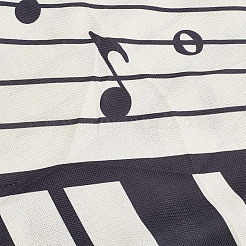 Льняная скатерть с узором фортепиано AJEW-WH0528-69B