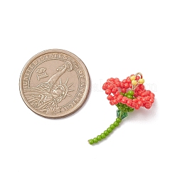 Подвески-цветы из стеклянных бусинок&nbsp;PALLOY-MZ01171-02