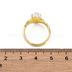 Кольца-манжеты из латуни с микропаве RJEW-G337-26G