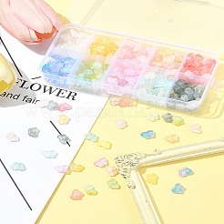 400шт 10 цвета прозрачные акриловые бусины&nbsp;OACR-FS0004-08