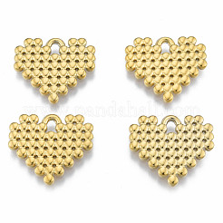 イオンプレーティング（IP）304ステンレスペンダント  ハート  18KGP本金メッキ  18x20x1.5mm  穴：2mm&nbsp;STAS-N098-190LG