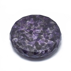 天然アメジスト灰皿ディスプレイ装飾  多面カット  フラットラウンド  98~100x22~24mm  内径：57mm&nbsp;DJEW-F007-B01