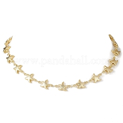 Женские цепочки-колье в виде морской звезды из нержавеющей стали 304 Ocean&nbsp;NJEW-JN05921