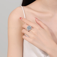 Вращающиеся открытые манжетные кольца для женщин&nbsp;LS-RJEW-S402-07P