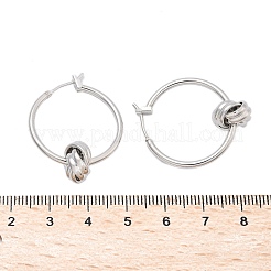 Латунные серьги-кольца для женщин EJEW-L297-01A-P