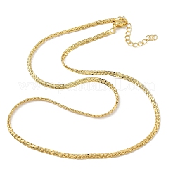 Женские ожерелья из латунной цепочки толщиной 2.8 мм NJEW-K271-16G