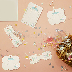 150 шт. 3 стили бумажных заколок для волос с демонстрационными карточками&nbsp;CDIS-NB0001-37