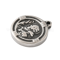 Подвески в тибетском стиле из нержавеющей стали 304&nbsp;STAS-S185-05AS