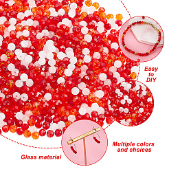 1500шт 5 цвета имитация нефрита стеклянные бусины пряди&nbsp;EGLA-DC0001-01