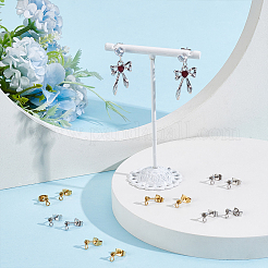 40 шт. 2 цвета фурнитура для сережек-гвоздиков из нержавеющей стали 304 STAS-UN0063-71