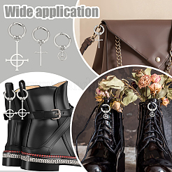 6 шт. 3 стильные подвески для обуви из сплава&nbsp;HJEW-GO00253