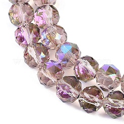 Прозрачные стеклянные бусины гальваническим пряди&nbsp;EGLA-N002-34C-C28