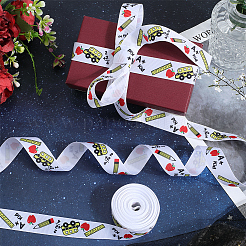 Лента из полиэстера с принтом в виде корсажа на тему школьного сезона&nbsp;OCOR-WH20006-20C