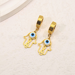 Boucles d'oreilles pendantes créoles en acier inoxydable 304 pour femmes&nbsp;UE5978