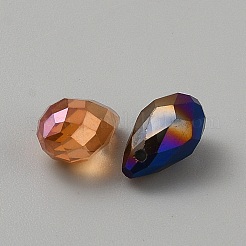 Perles en verre electroplate&nbsp;EGLA-WH0003-07