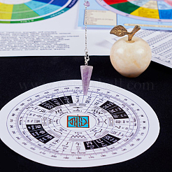 Конус натуральный драгоценный камень остроконечный биолокационный маятник PALLOY-GO00017