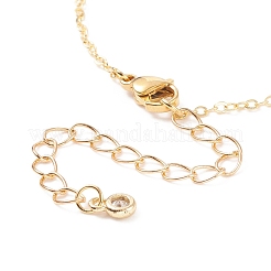 Perla naturale e braccialetto a maglie con cuore di conchiglia e malocchio con catene in ottone da donna&nbsp;BJEW-JB08329-02
