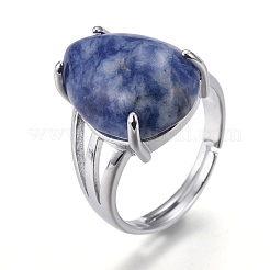 Регулируемые натуральные и синтетические кольца для драгоценных камней RJEW-F107-A