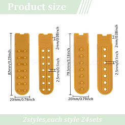 48 комплект из 2-х видов пластиковых колпачков с застежкой-кнопкой для замены ремня для ремонта с 7 отверстиями&nbsp;FIND-DR0001-43C