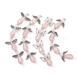 Ангел фея форма гальваника стеклянные бусины нити AJEW-JB01173-02