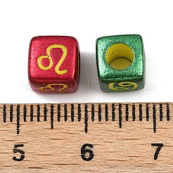 Непрозрачные акриловые бусины OACR-H052-03B