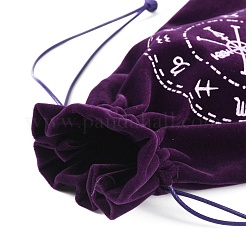 Samtverpackungsbeutel mit zwölf Konstellationsmustern&nbsp;TP-WH0020-01B