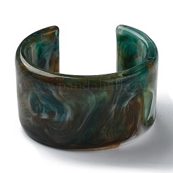 Однотонные браслеты-манжеты из смолы&nbsp;BJEW-B074-03C