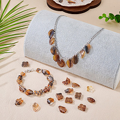 125 г прозрачных стеклянных бусин градиентного цвета&nbsp;GLAA-TA0003-58C