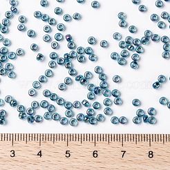 MIYUKIラウンドロカイユビーズ  日本製シードビーズ  （rr339)ブルーライニングアクアab  8/0  3mm  穴：1mm  約422~455PCS /ボトル  10 G /ボトル&nbsp;SEED-JP0009-RR0339
