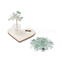 Chips d'aventurine verte naturelle décorations d'arbre de vie&nbsp;AJEW-JD00014-02