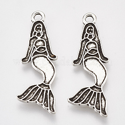 Supports de pendentif d'émail en alliage de style tibétain&nbsp;TIBE-S314-19AS-LF