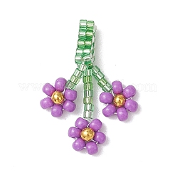 7 шт. подвески из стеклянного бисера двух цветов&nbsp;PALLOY-MZ01236