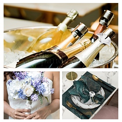 10 шт. 5 стиля колец для салфеток из сплава AJEW-GF0002-72P